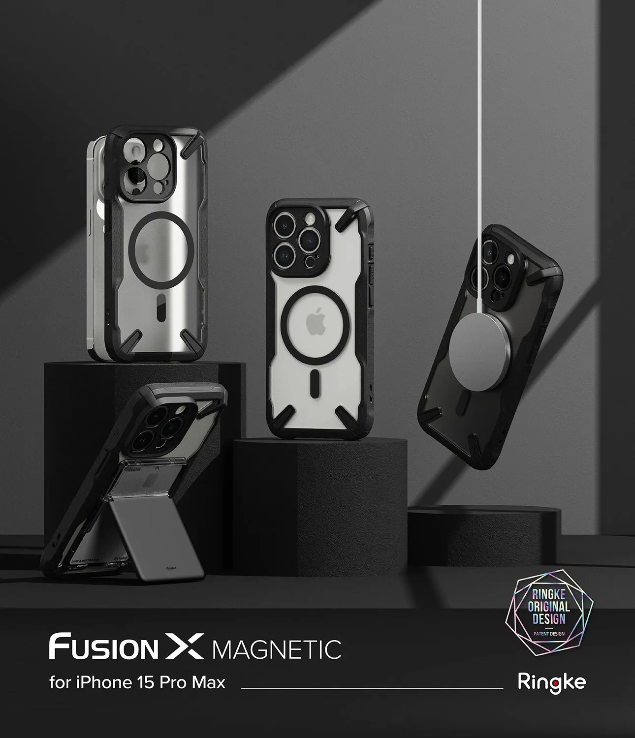 iPhone 15 Pro Max Case | Fusion-X Magnetic Matte Black