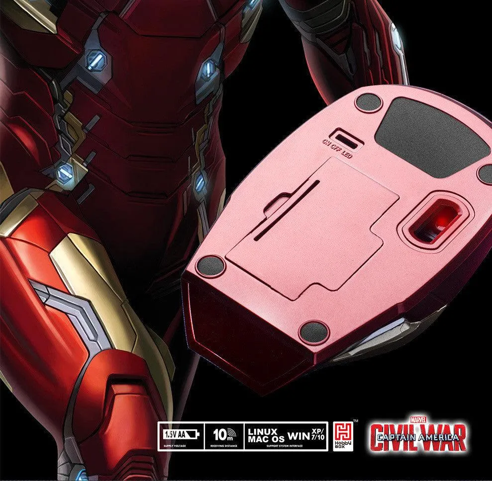 Iron Man Mark XLVI Mk46 Wireless USB Mouse