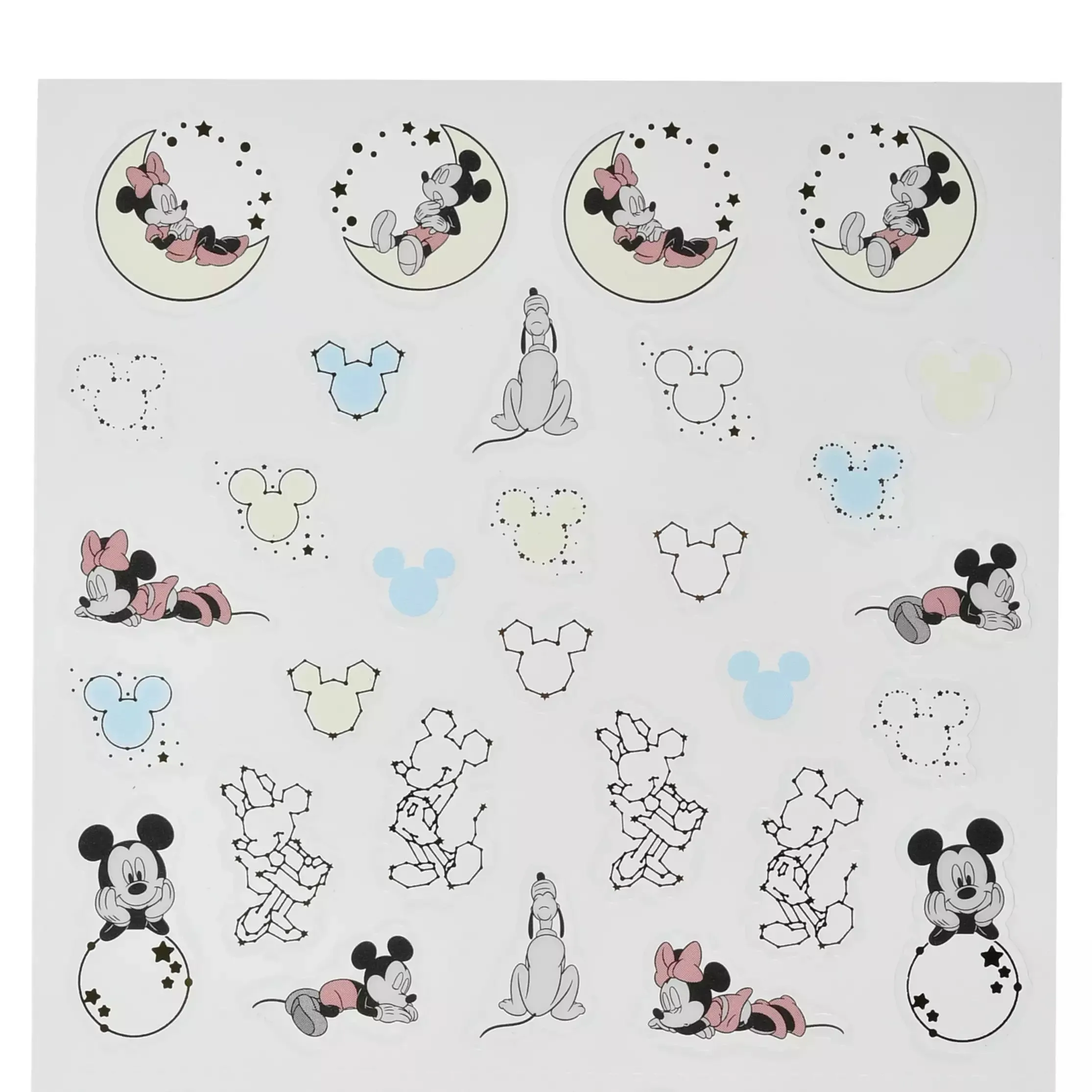 JDS - Sticker Collection for Notebooks x Constellation Mickey, Minnie, Pluto Stickers