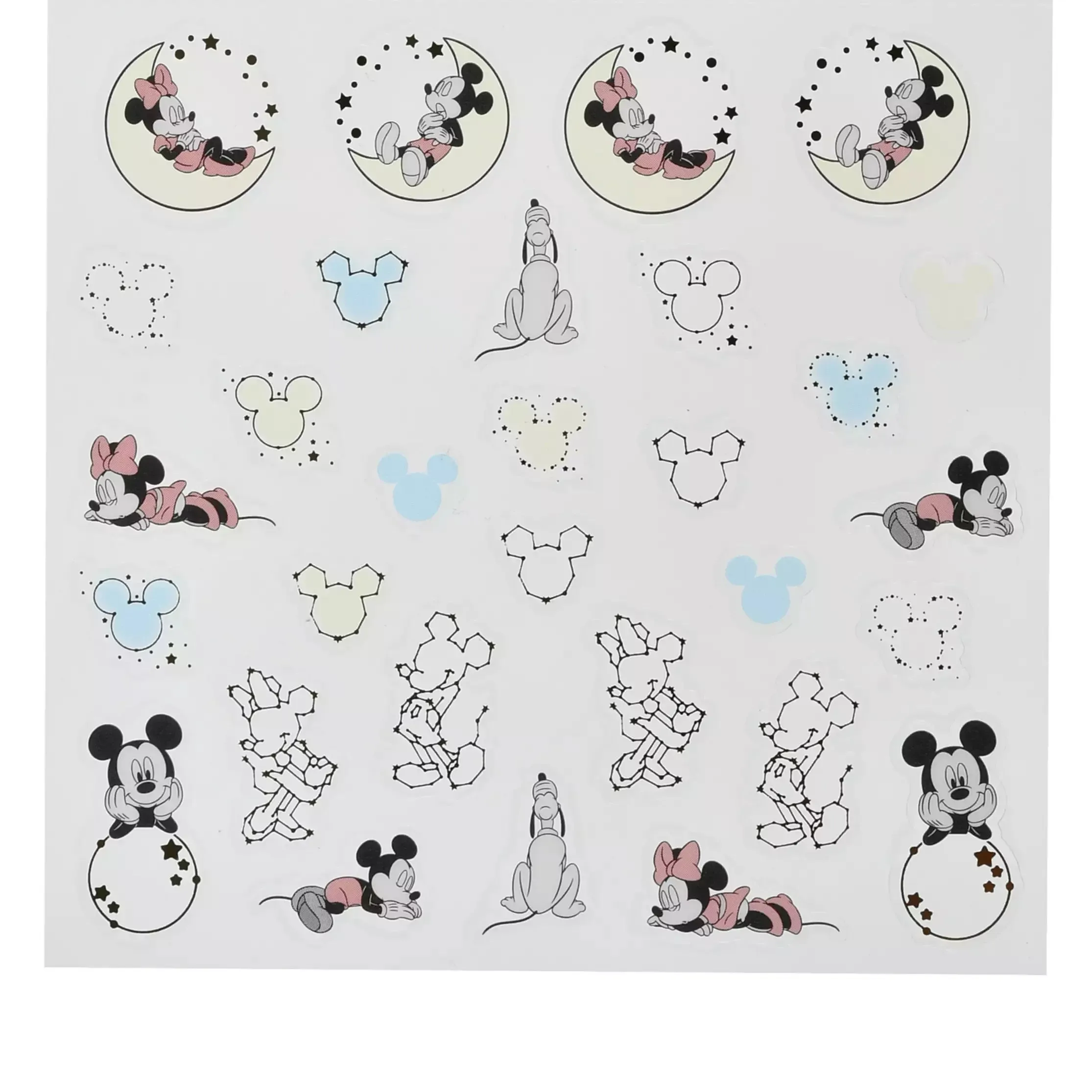 JDS - Sticker Collection for Notebooks x Constellation Mickey, Minnie, Pluto Stickers