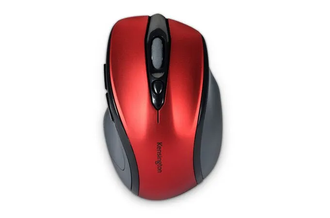 Kensington Pro Fit Mid Size Wireless Ruby Red Mouse