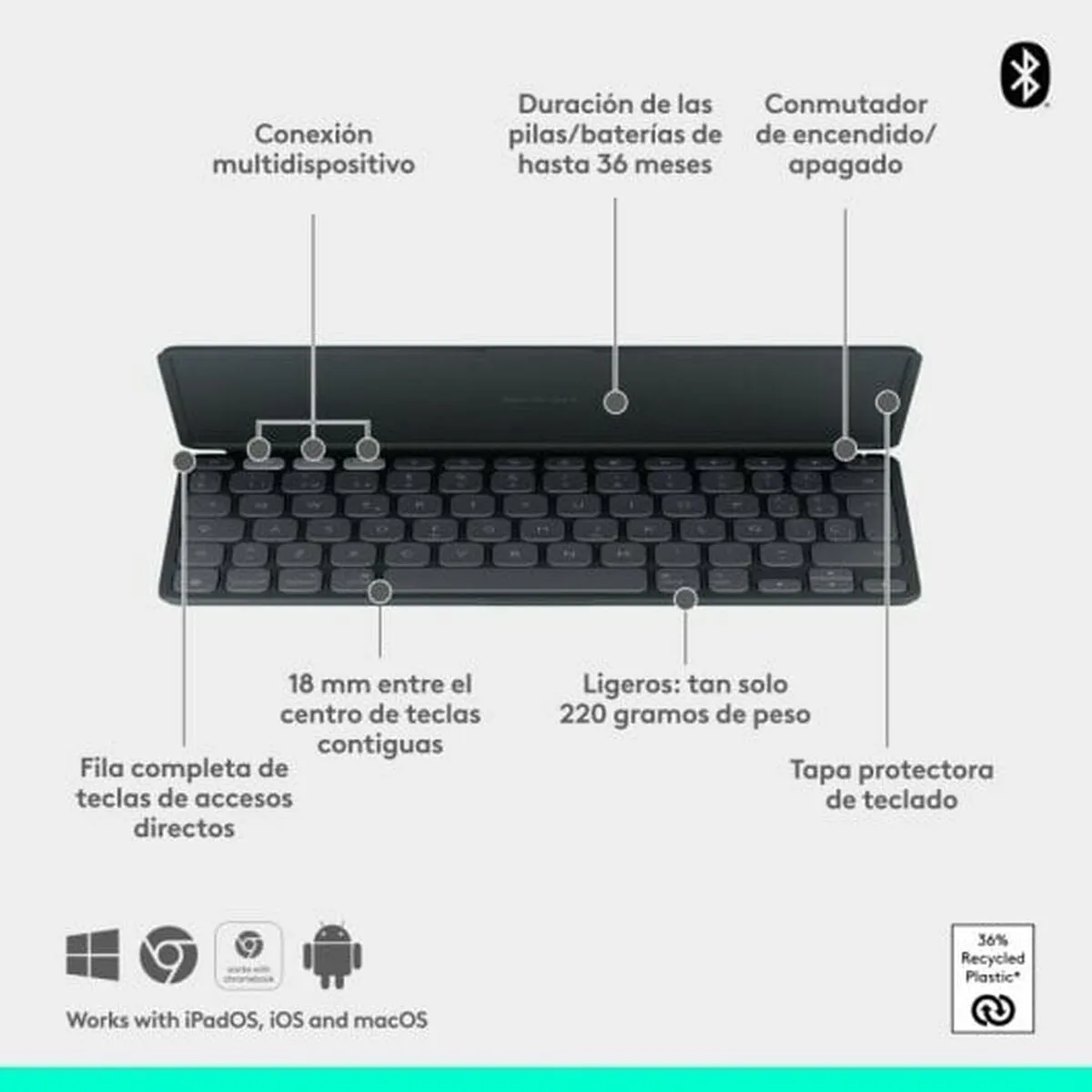 Keyboard Logitech Black