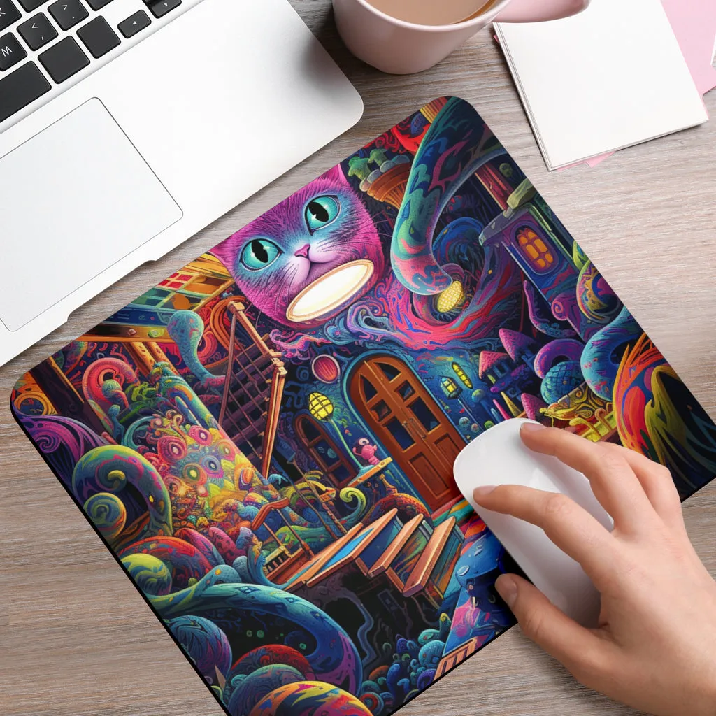 Kitty Spot Mouse Pad | Acidmath AI