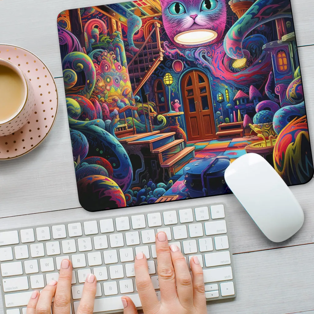 Kitty Spot Mouse Pad | Acidmath AI