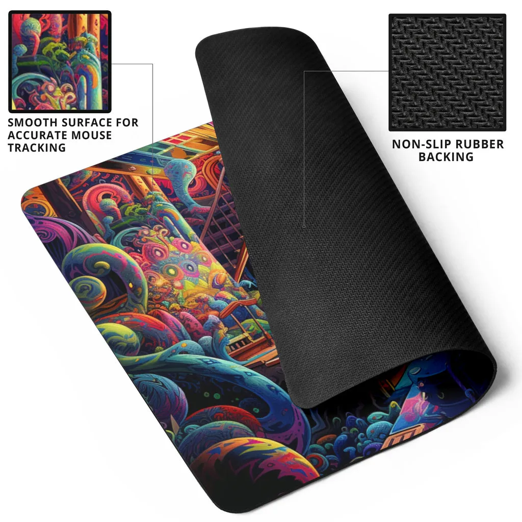 Kitty Spot Mouse Pad | Acidmath AI