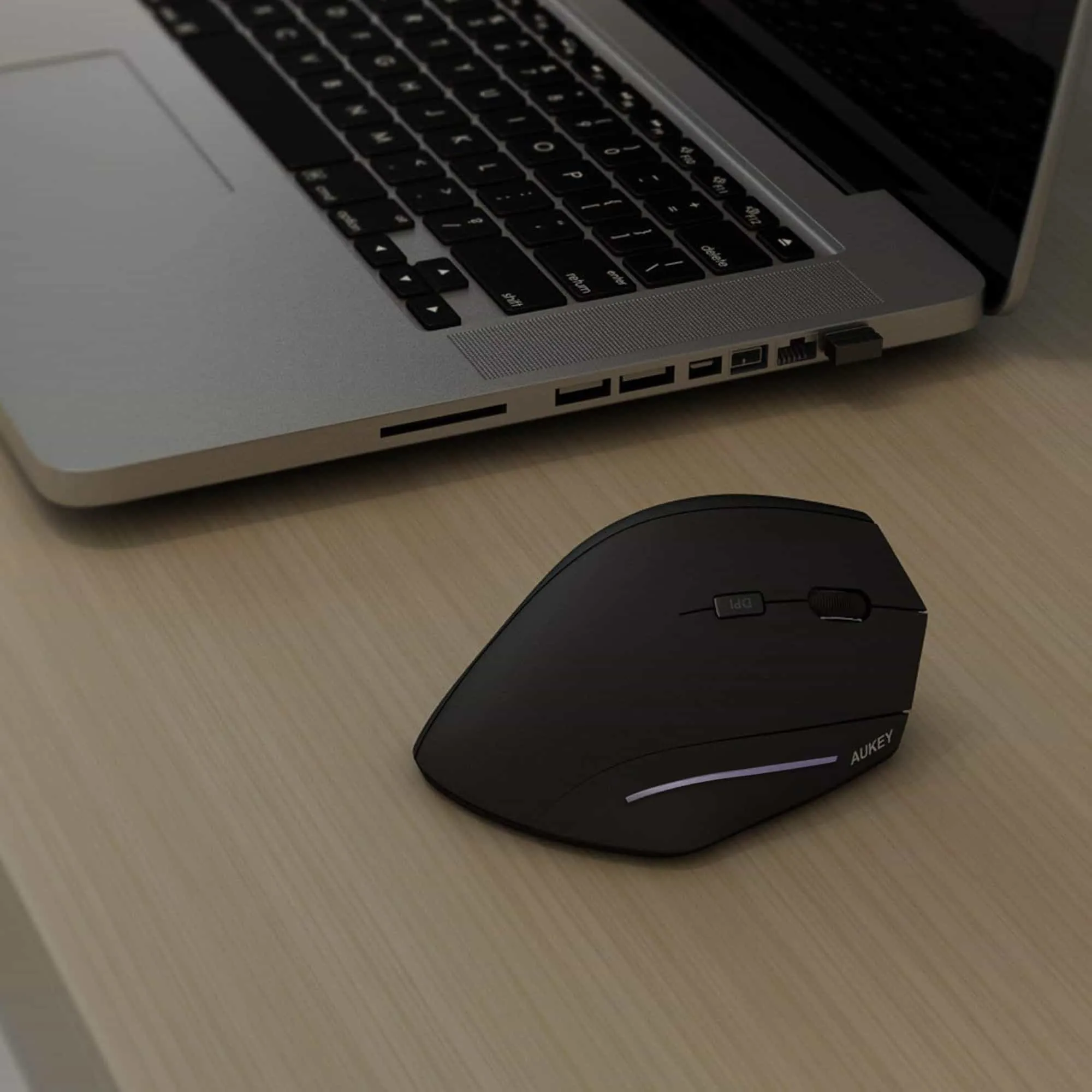 KM-W1 Wireless Ergonomic Mouse With 6 Buttons