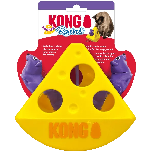 KONG Rewards Rocker Cheese Cat Toy