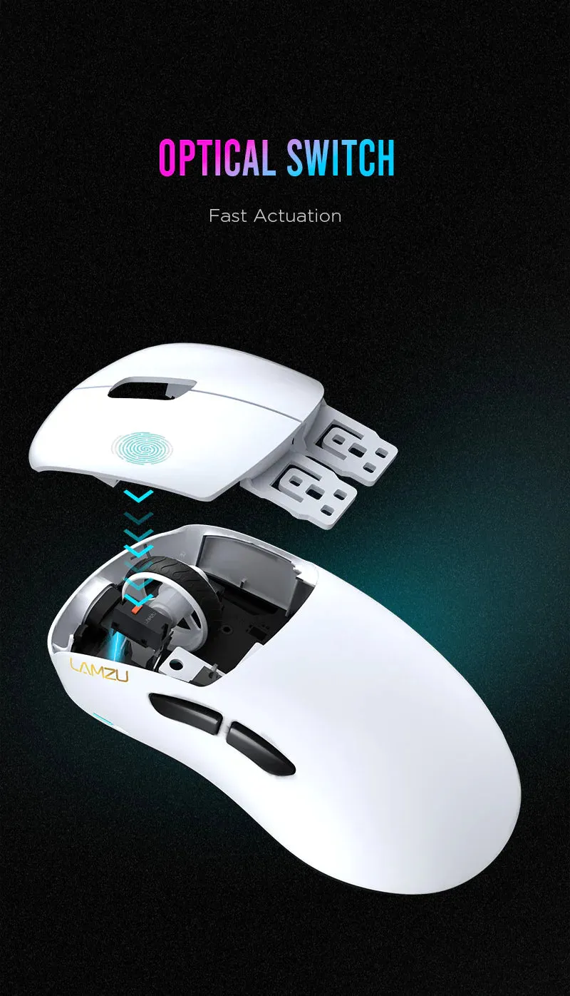 Lamzu Thorn Wireless Gaming Mouse - White