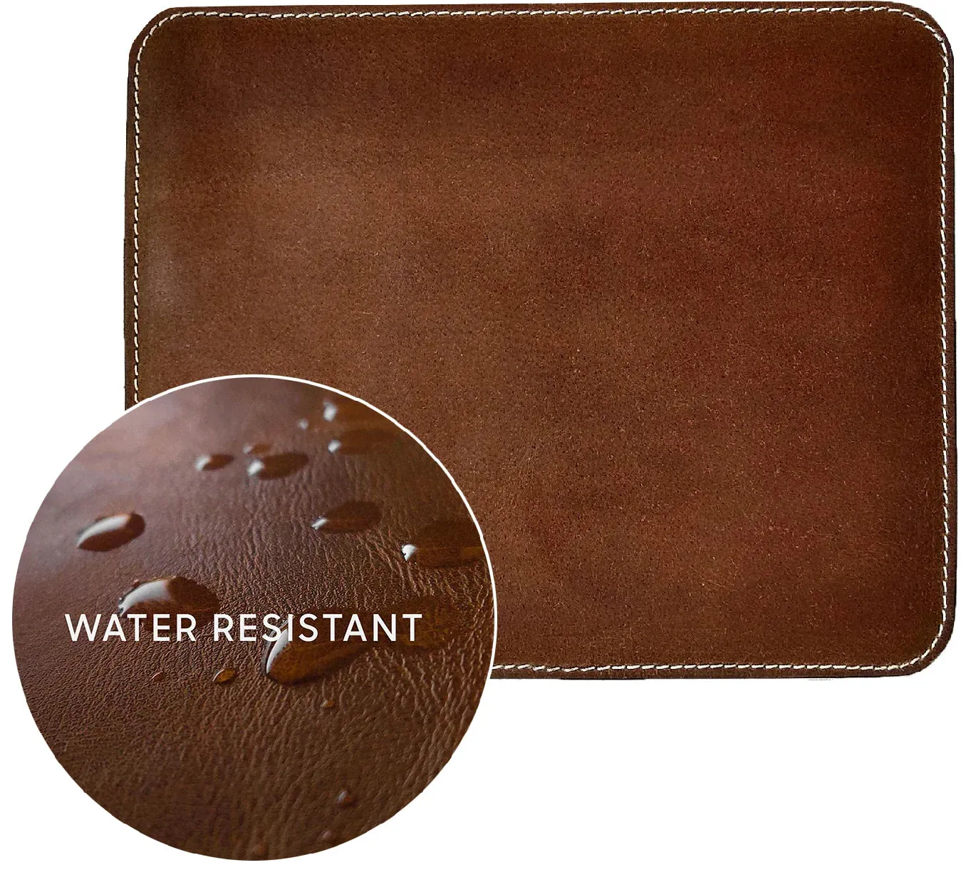 Leather Mouse Pads for Laptop Computer PC Gaming Apple Executive Work Desk Handmade