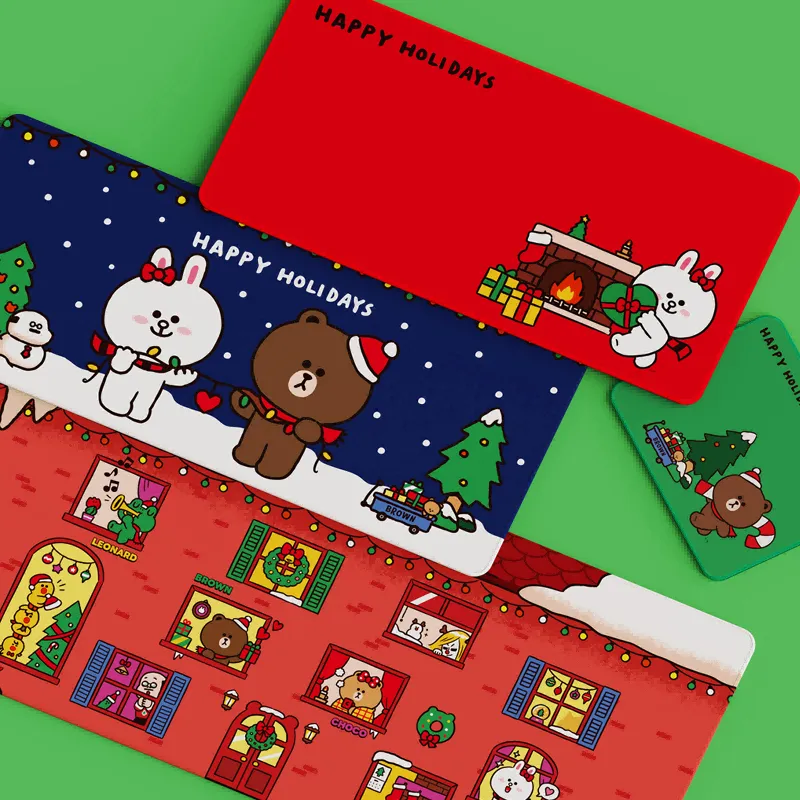 Line Friends Desk Mat Mouse Pad