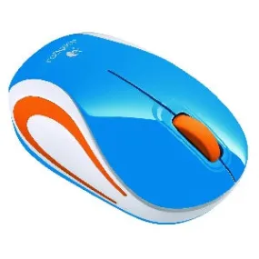 Logitech M187 Wireless Mini Mouse - Blue