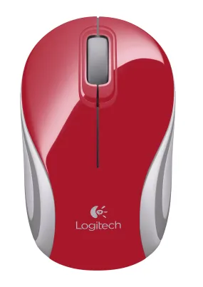 Logitech M187 Wireless Mini Mouse Red