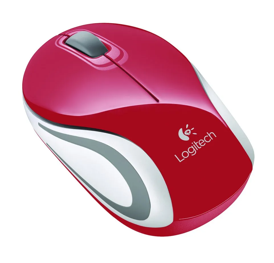 Logitech M187 Wireless Mini Mouse Red