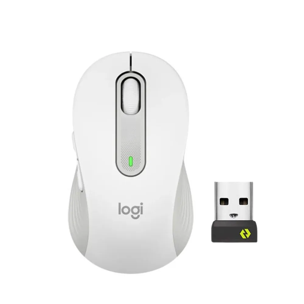 Logitech M650 Signature Wireless Bluetooth Optical Mouse with 4000 DPI, Silent Click, Smartwheel Scrolling and 24 Month Battery Life for PC, Laptop, Desktop (Graphite, Rose, Off White)