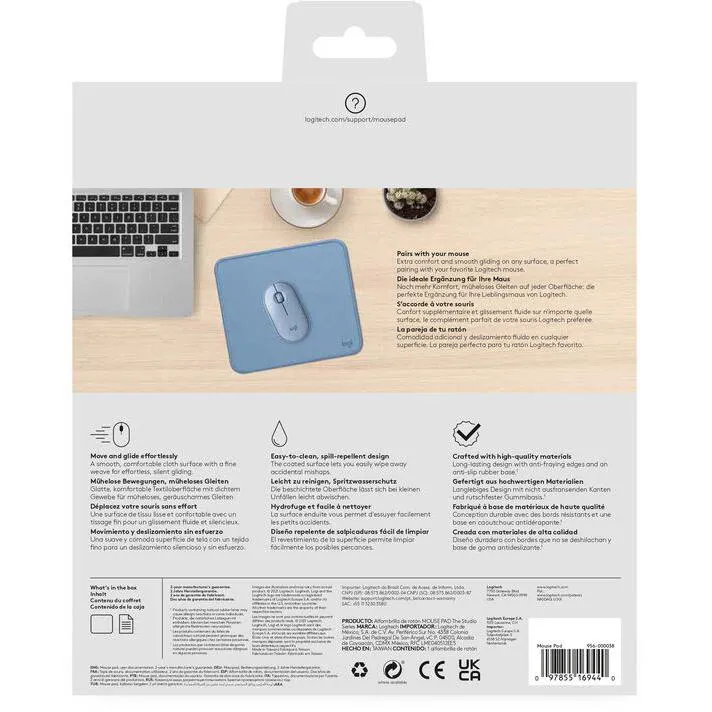 Logitech Mouse Pad Studio Series (Blue Grey)