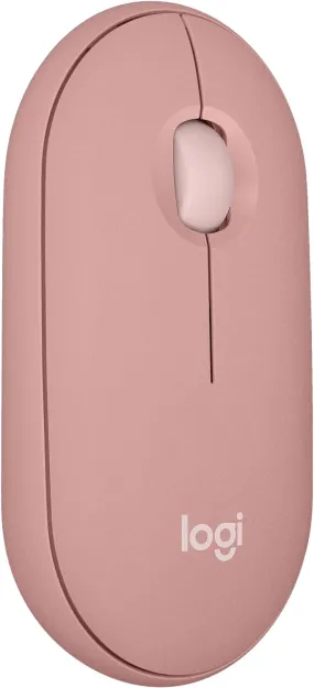 Logitech Pebble Mouse 2 M350s Slim Bluetooth Wireless Mouse 纖薄靜音無線藍牙滑鼠 - Rose Pink 玫瑰粉色 910-006987 原裝行貨