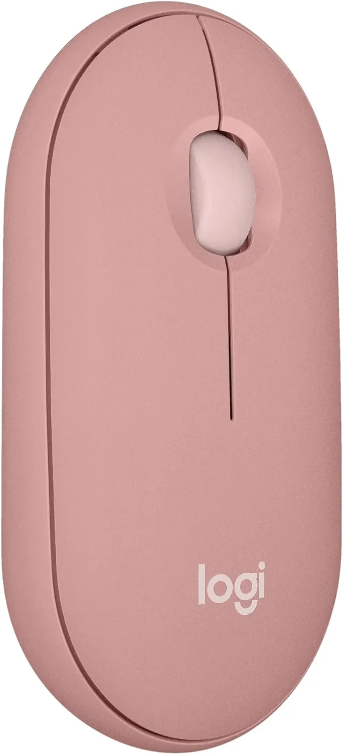 Logitech Pebble Mouse 2 M350s Slim Bluetooth Wireless Mouse 纖薄靜音無線藍牙滑鼠 - Rose Pink 玫瑰粉色 910-006987 原裝行貨