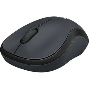 Logitech SILENT M221 Mouse - Optical - Wireless - Radio Frequency - Charcoal - USB - 1000 dpi - Scroll Wheel - 3 Button(s) - Symmetrical