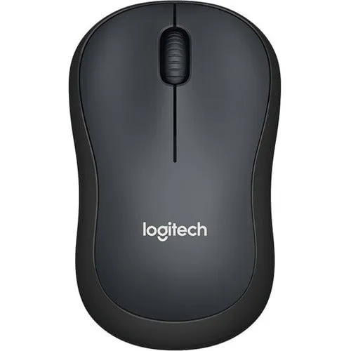 Logitech SILENT M221 Mouse - Optical - Wireless - Radio Frequency - Charcoal - USB - 1000 dpi - Scroll Wheel - 3 Button(s) - Symmetrical