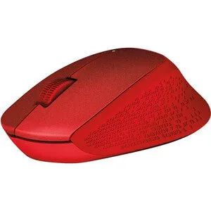 Logitech SILENT PLUS M331 Mouse - Mechanical - Wireless - Radio Frequency - Red - USB - 1000 dpi - Scroll Wheel - 3 Button(s) - Right-handed Only