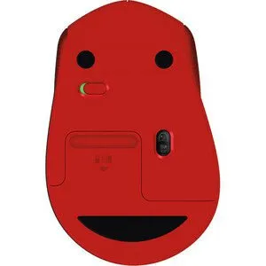 Logitech SILENT PLUS M331 Mouse - Mechanical - Wireless - Radio Frequency - Red - USB - 1000 dpi - Scroll Wheel - 3 Button(s) - Right-handed Only