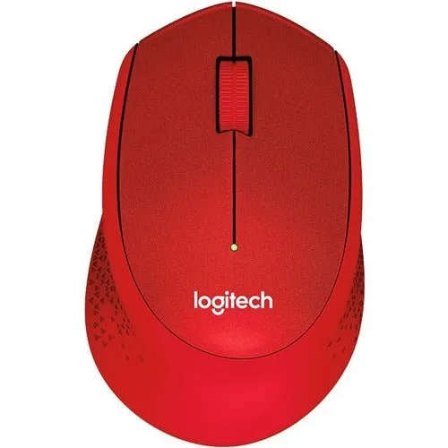 Logitech SILENT PLUS M331 Mouse - Mechanical - Wireless - Radio Frequency - Red - USB - 1000 dpi - Scroll Wheel - 3 Button(s) - Right-handed Only