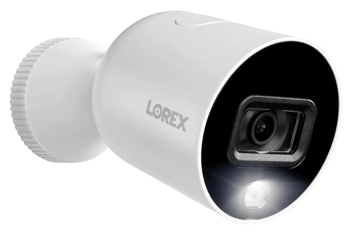 Lorex Smart Home Security Center with Four 1080p Outdoor Wi-Fi Cameras and Wi-Fi Floodlight Camera