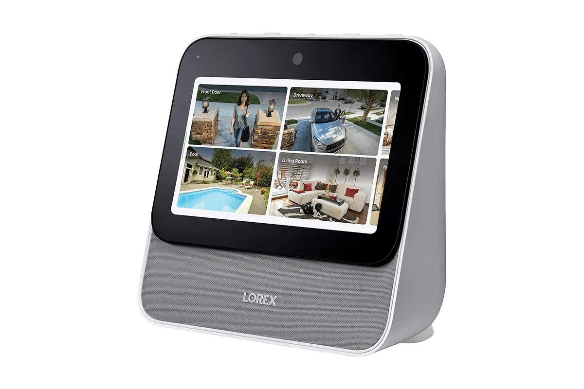 Lorex Smart Home Security Center with Four 1080p Outdoor Wi-Fi Cameras and Wi-Fi Floodlight Camera