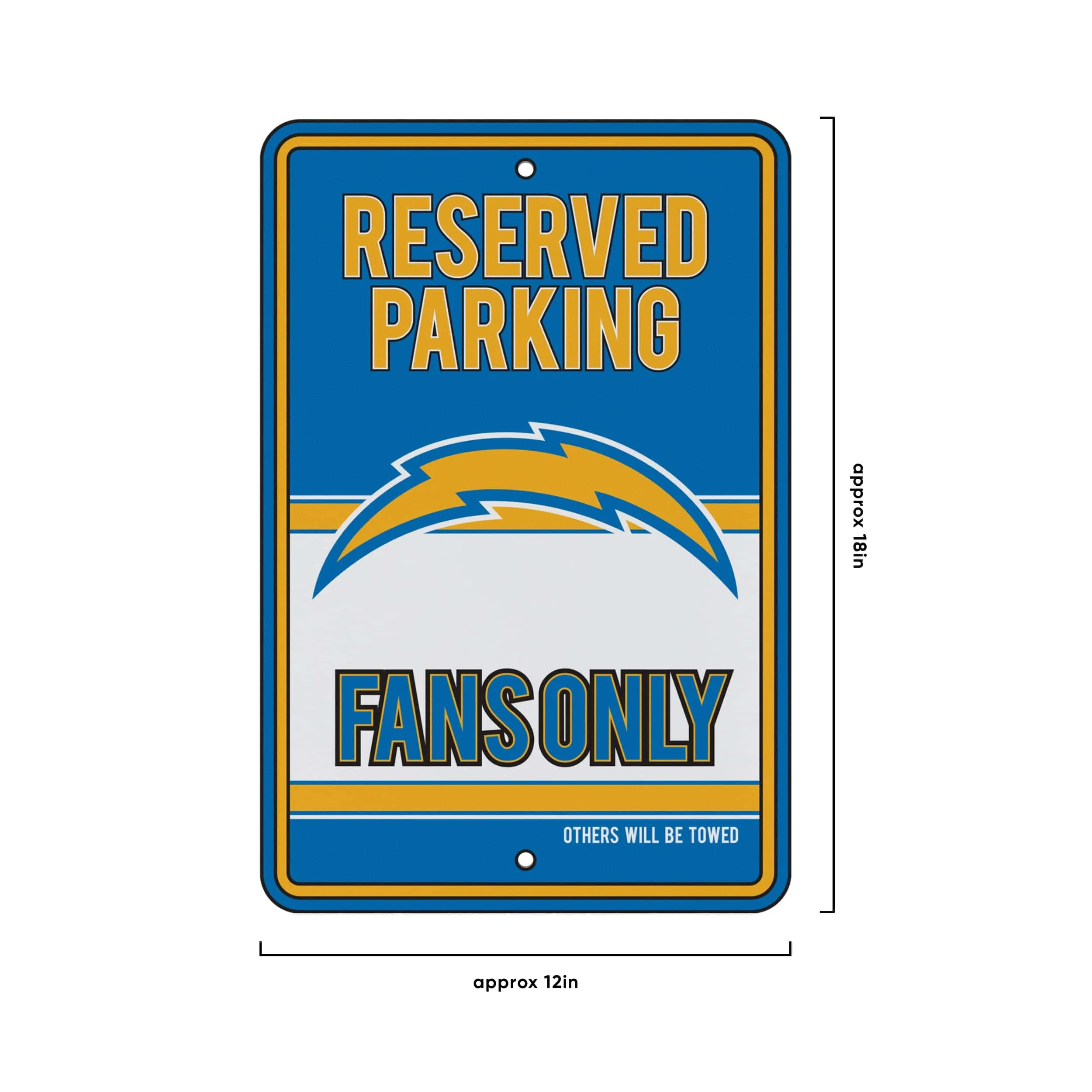 Los Angeles Chargers NFL Road Sign