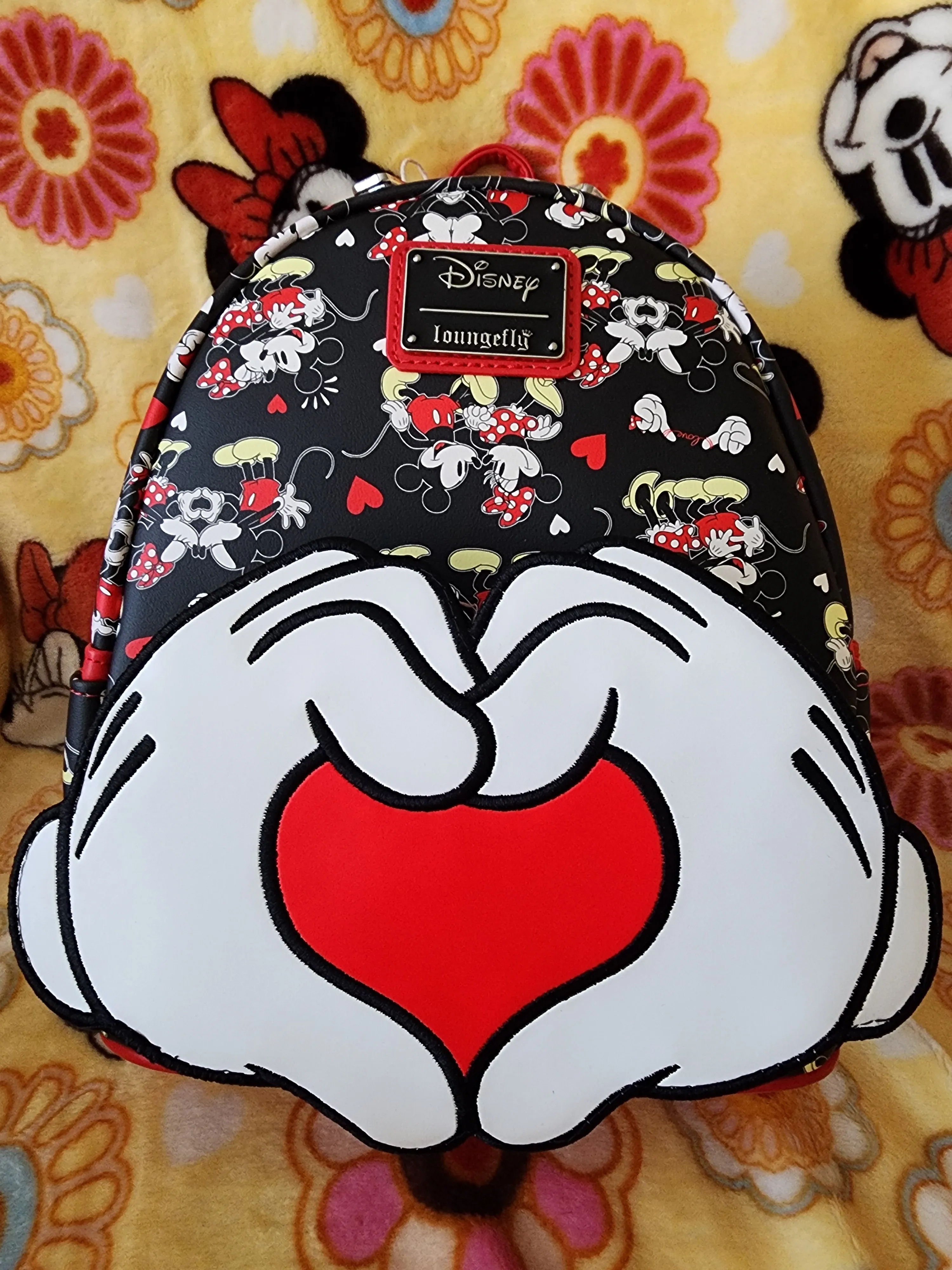 Loungefly Disney Mickey and Minnie Mouse Valentine's Backpack