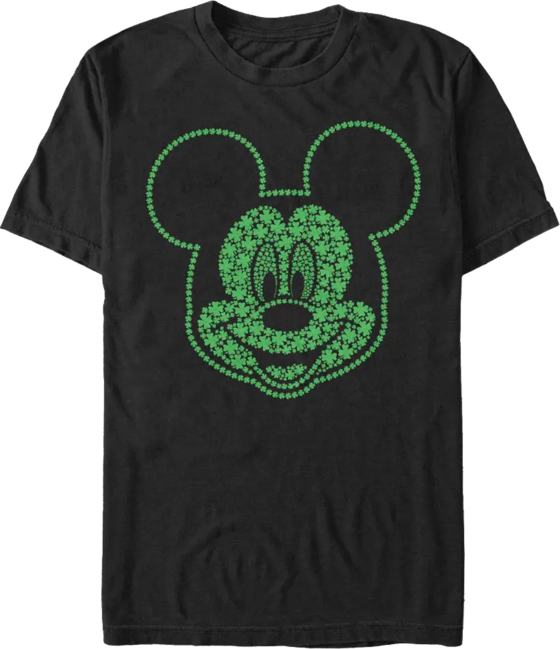 Lucky Mickey Mouse Four-Leaf Clovers Disney T-Shirt