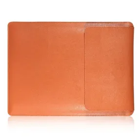 MacBook Pro 15 Touchbar leather pouch case with mouse pad - Orange