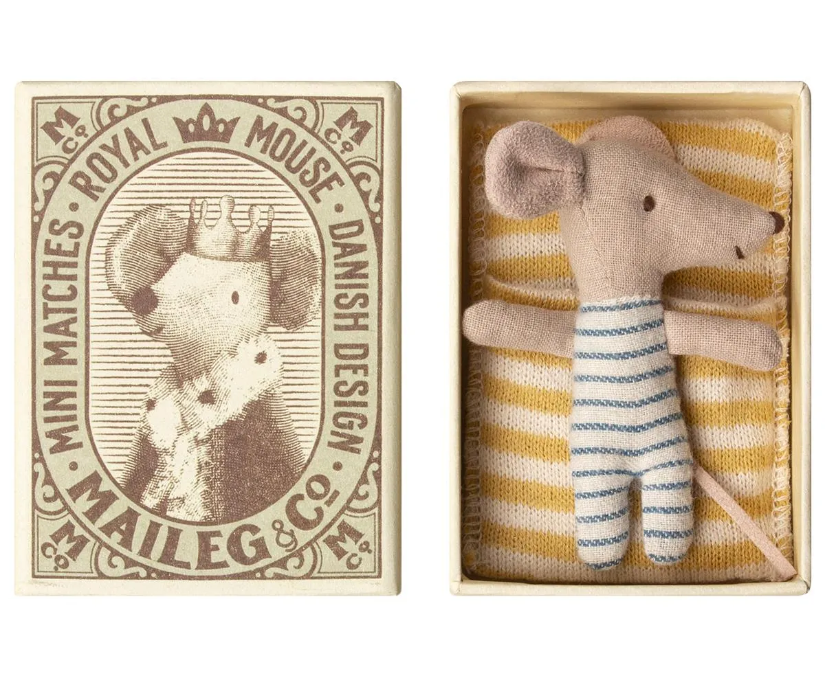 Maileg Baby Mouse in Matchbox- Boy