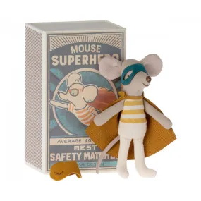 Maileg Superhero Mouse in a Matchbox, Little Brother