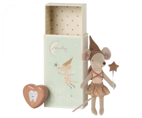 Maileg Tooth fairy mouse in Matchbox - Rose