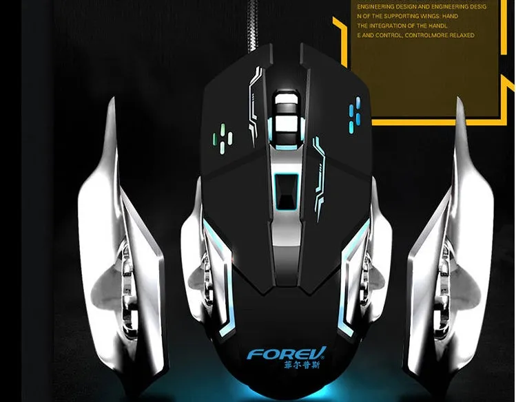 Mechanical Wired Gaming Luminous USB Gaming Mouse