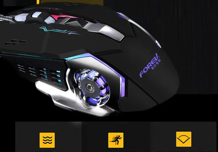 Mechanical Wired Gaming Luminous USB Gaming Mouse