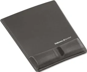 Memory Foam Wrist Support With Attached Mouse Pad Graphite