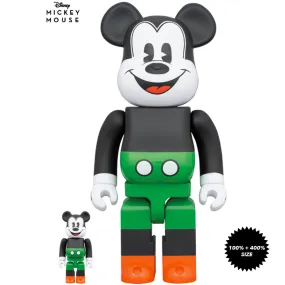 Mickey Mouse (1930's Poster Ver) 100%   400% Bearbrick Set by Medicom Toy