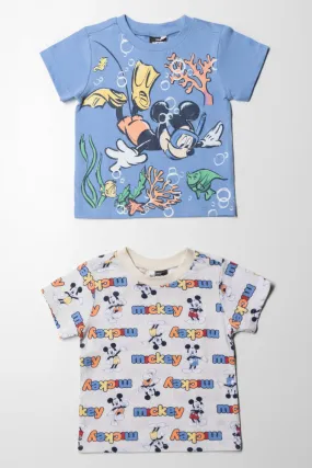 Mickey Mouse 2 Pack T-Shirt Azurine