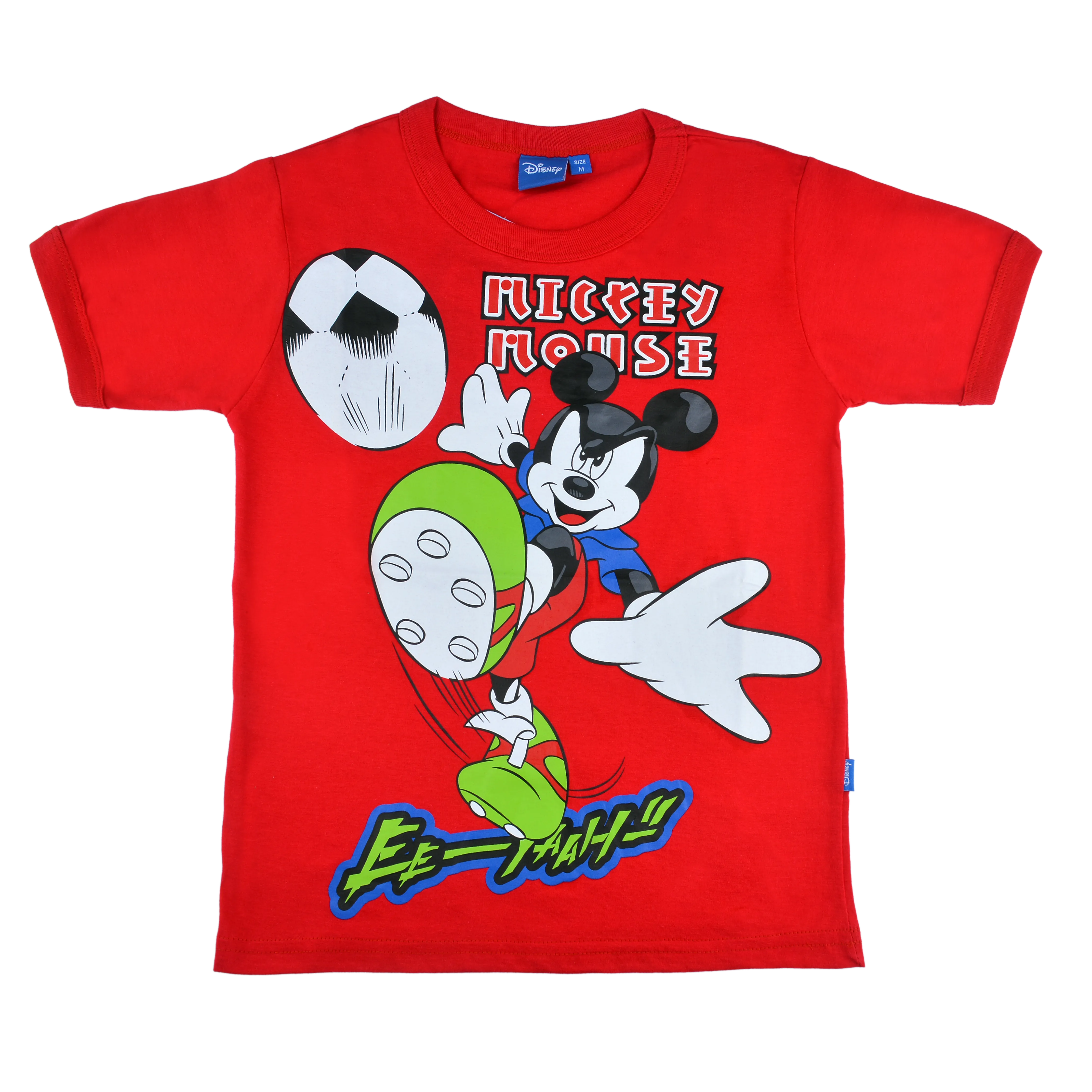 Mickey Mouse Cotton T-Shirt (Model 0174 - Red)