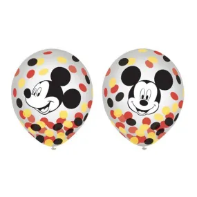 Mickey Mouse Forever latex confetti balloons. 6 per package