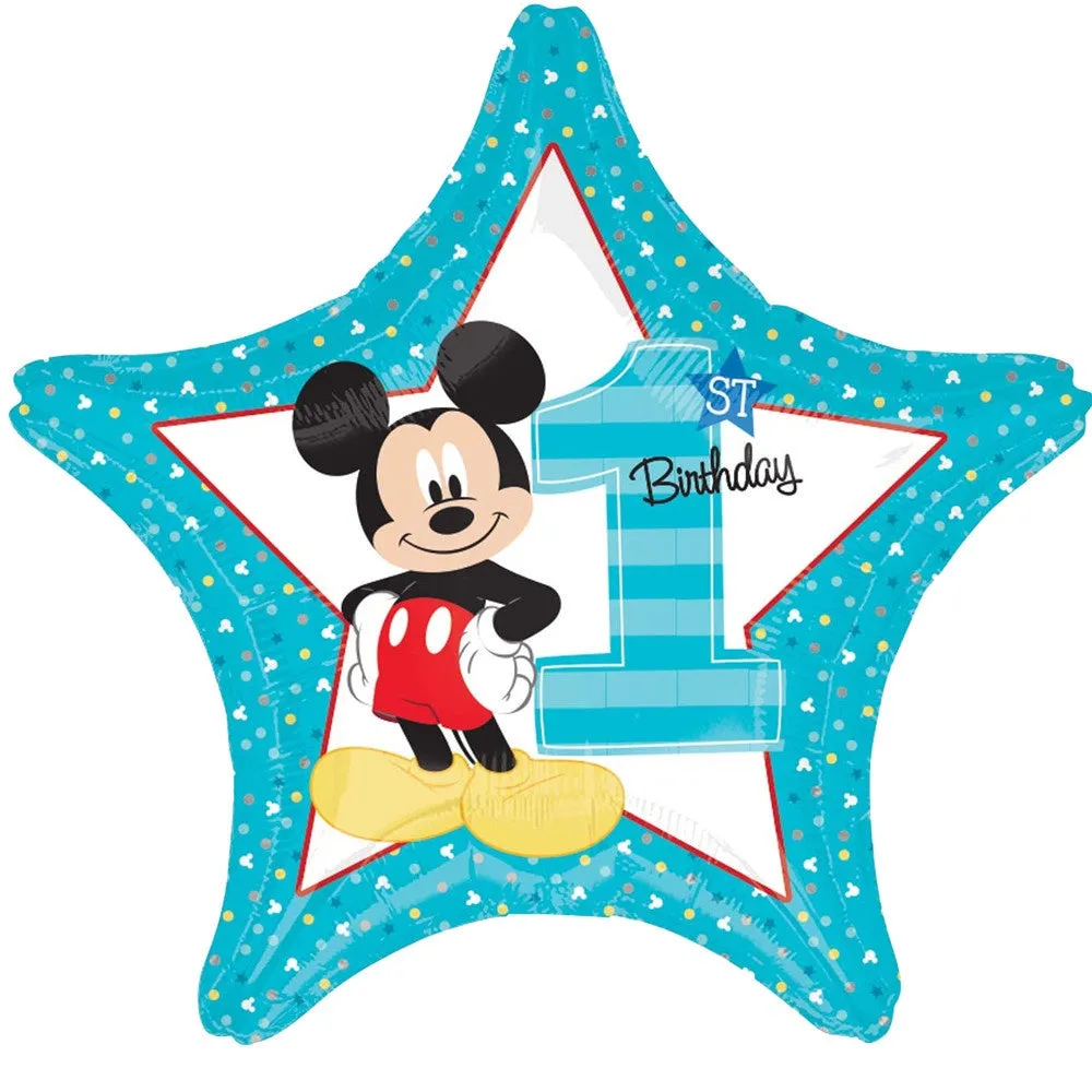 Mickey Mouse Fun to be One Star Foil Balloon