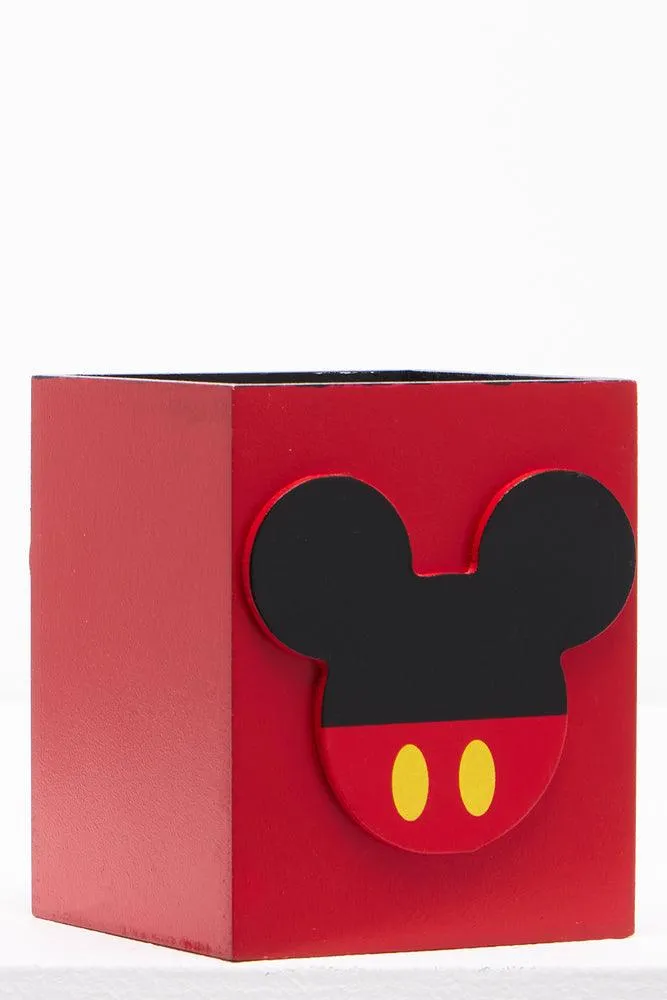 Mickey Mouse Pencil Holder Red