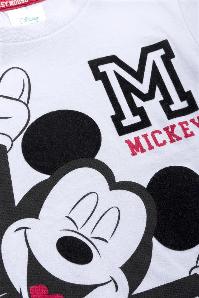 Mickey Mouse Styled T-Shirt White