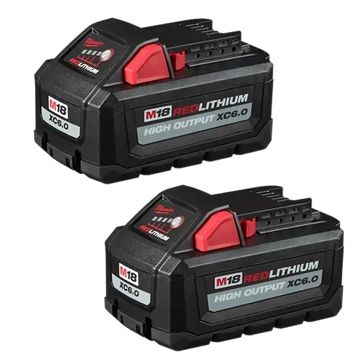 Milwaukee 48-11-1862 2-PACK M18™ REDLITHIUM™ HIGH OUTPUT™ XC6.0 Battery Pack