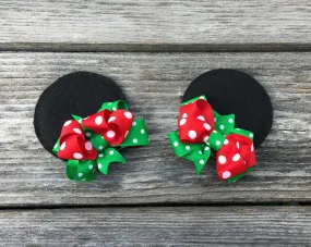 Minnie Mouse Ear Clips