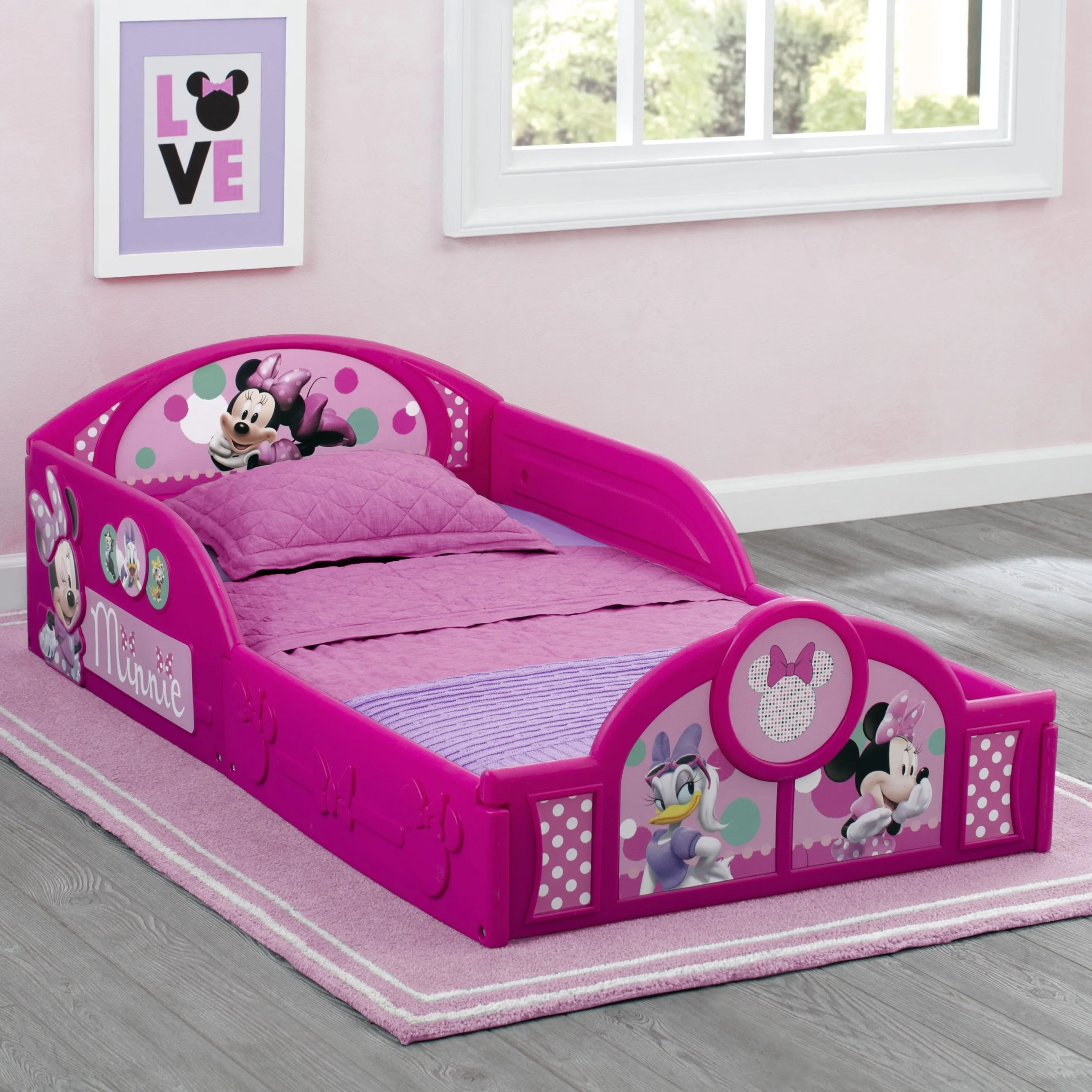 Minnie Mouse Plastic Sleep and Play Toddler Bed