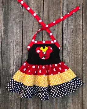 Minnie Mouse Red Black Yellow Dress