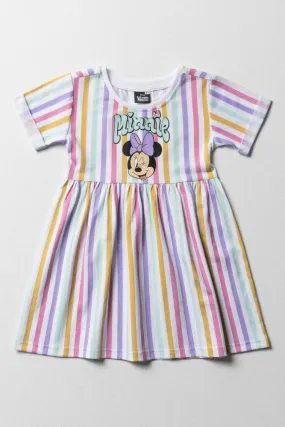 Minnie Mouse Stripe Dress Multi